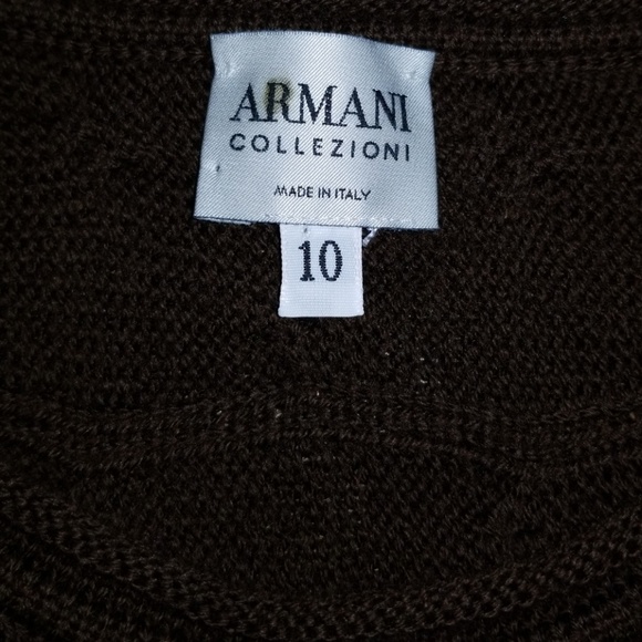 Armani Collezioni Merino Wool Cable Knit Sweater - Picture 3 of 6